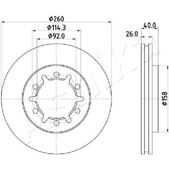 60-01-180C - Brake Disc 