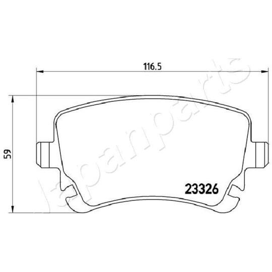 PP-0907AF - Brake Pad Set, disc brake 