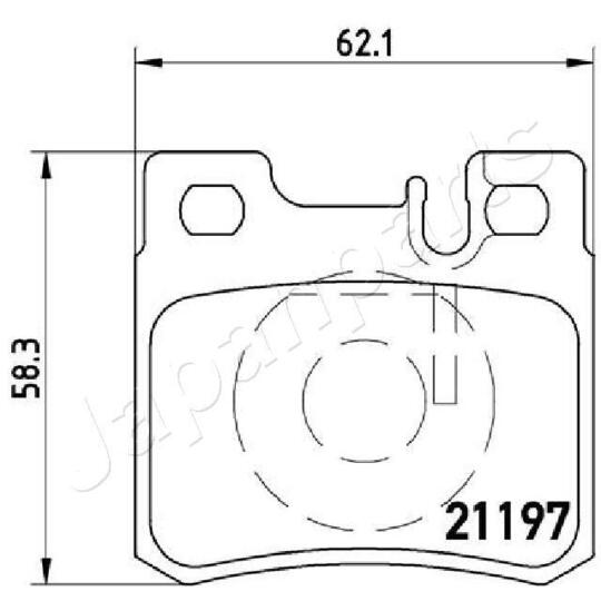 PP-0502AF - Brake Pad Set, disc brake 