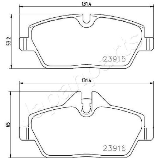 PA-0130AF - Brake Pad Set, disc brake 