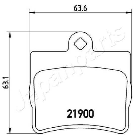 PP-0503AF - Brake Pad Set, disc brake 