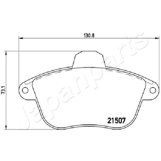 PA-0653AF - Brake Pad Set, disc brake 