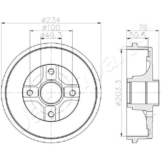 TA-0710 - Brake Drum 