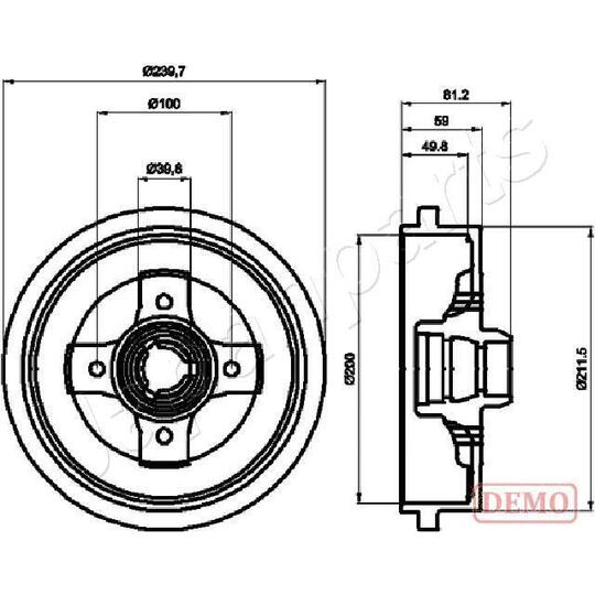 TA-0909C - Brake Drum 