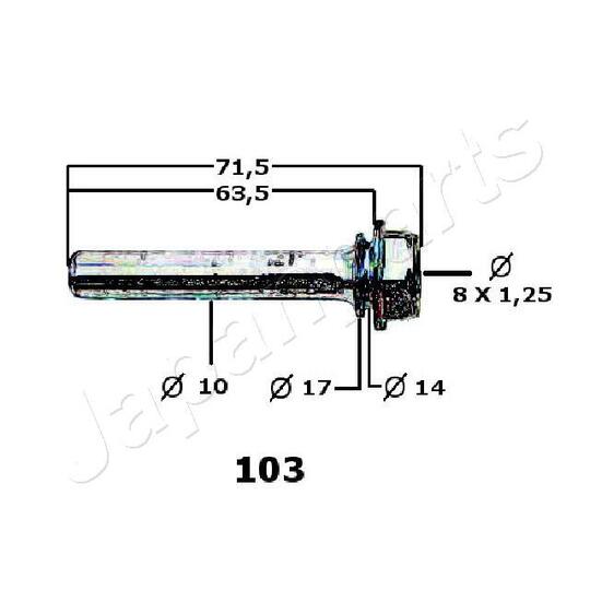 KZ-103 - Repair Kit, brake caliper 