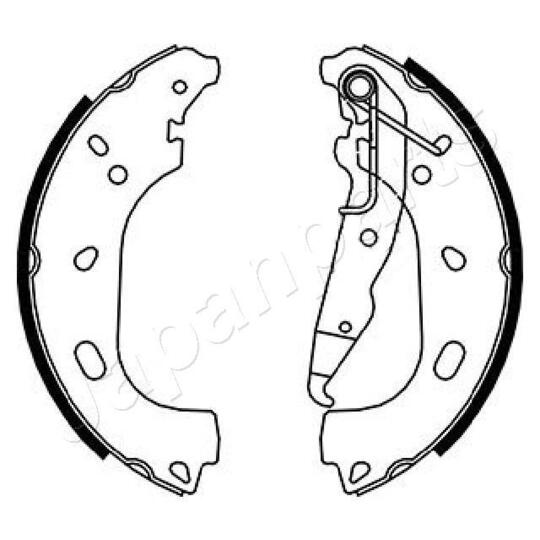 GF-0402AF - Brake Shoe Set 