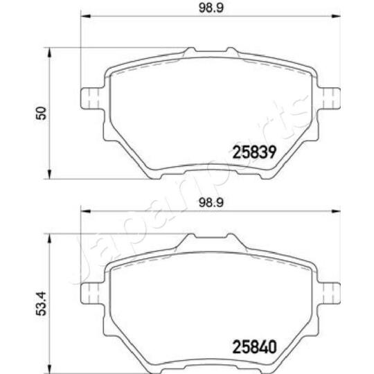 PP-0614AF - Brake Pad Set, disc brake 