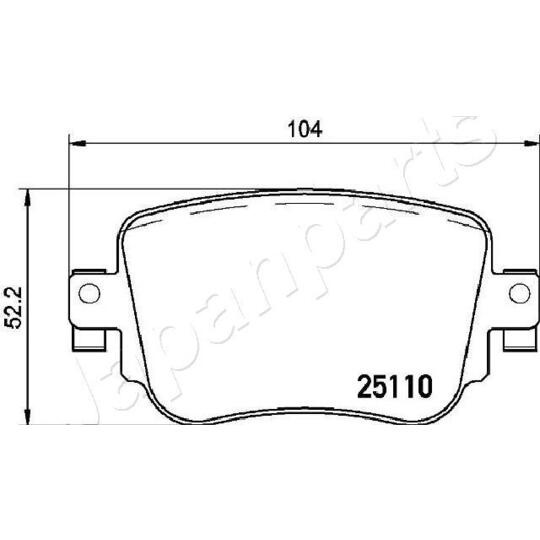 PP-0900AF - Piduriklotsi komplekt, ketaspidur 