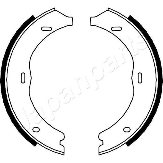 GF-0504AF - Brake Shoe Set, parking brake 