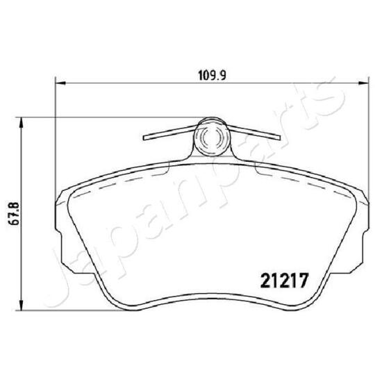 PA-0326AF - Brake Pad Set, disc brake 