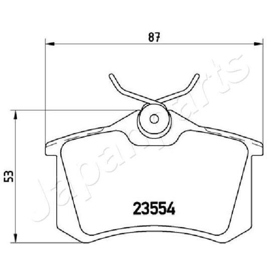 PP-0700AF - Brake Pad Set, disc brake 