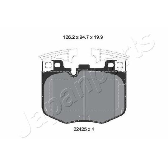 PA-2029AF - Brake Pad Set, disc brake 