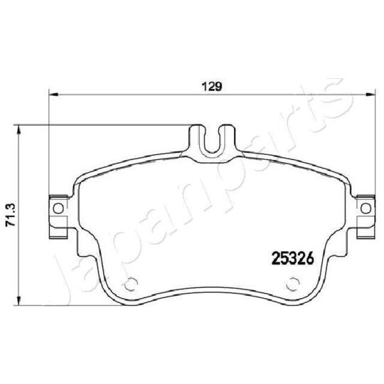 PA-0547AF - Brake Pad Set, disc brake 