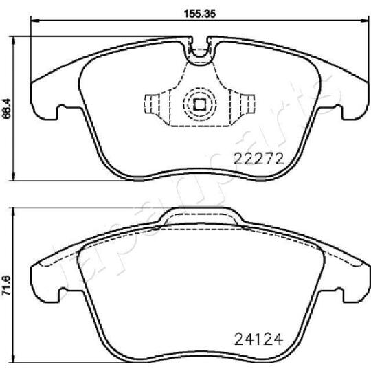 PA-0339AF - Brake Pad Set, disc brake 