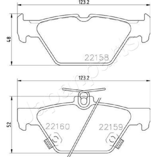 PP-706AF - Brake Pad Set, disc brake 