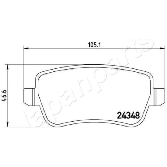 PP-0212AF - Brake Pad Set, disc brake 