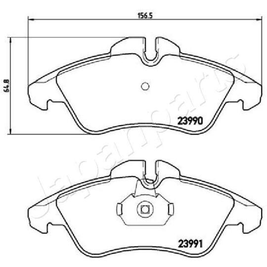 PA-0537AF - Brake Pad Set, disc brake 