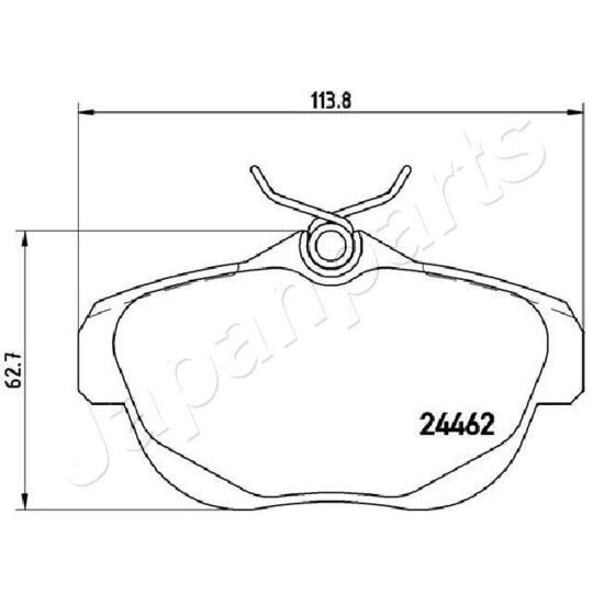 PP-0607AF - Brake Pad Set, disc brake 