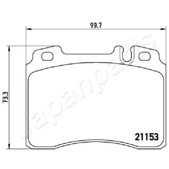 PA-0506AF - Brake Pad Set, disc brake 