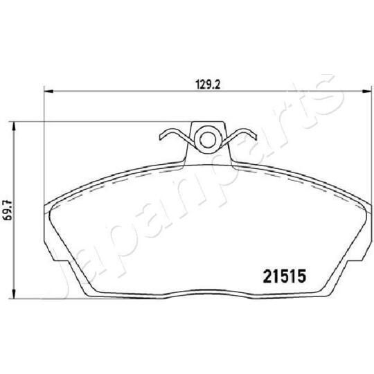 PA-L13AF - Brake Pad Set, disc brake 