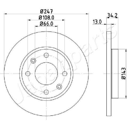 DI-0630 - Brake Disc 