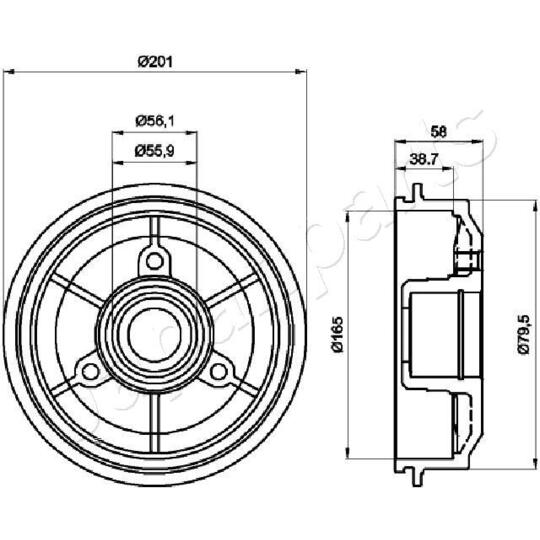 TA-0607 - Brake Drum 