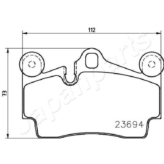 PP-0918AF - Brake Pad Set, disc brake 