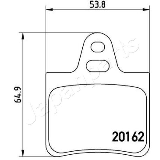 PP-0612AF - Brake Pad Set, disc brake 