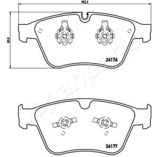 PA-0536AF - Brake Pad Set, disc brake 