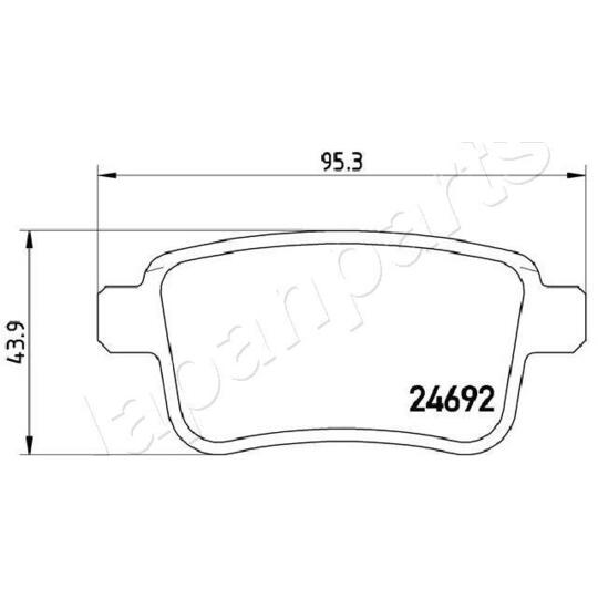 PP-0508AF - Brake Pad Set, disc brake 