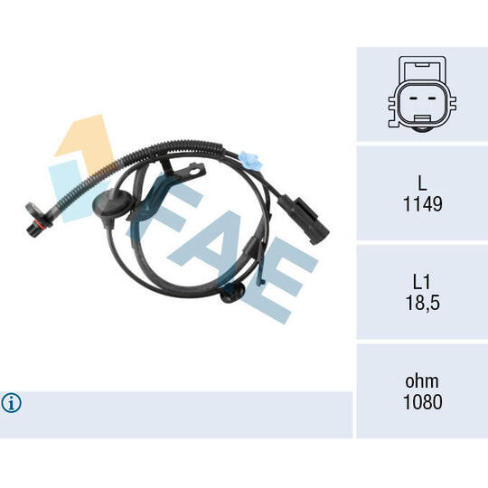 78666 - Sensor, wheel speed 