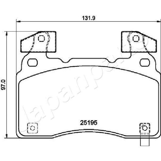 PA-0419AF - Brake Pad Set, disc brake 