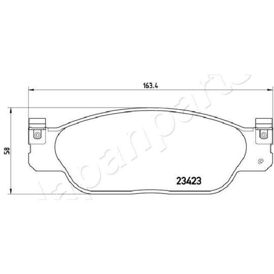 PA-0337AF - Brake Pad Set, disc brake 