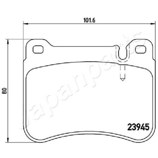 PA-0519AF - Brake Pad Set, disc brake 