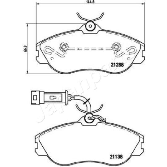 PA-0902AF - Brake Pad Set, disc brake 