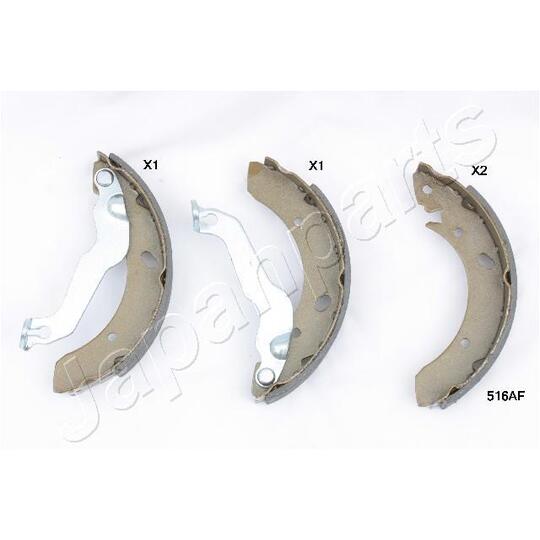 GF-516AF - Brake Shoe Set 