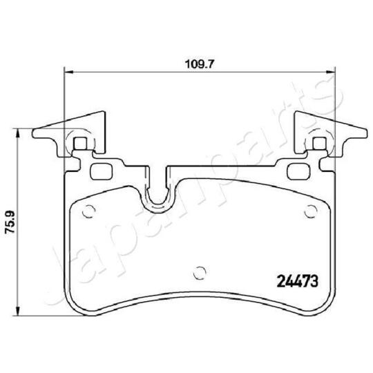 PP-0506AF - Brake Pad Set, disc brake 