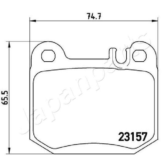 PP-0519AF - Brake Pad Set, disc brake 