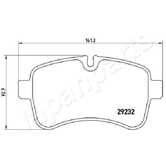 PP-0218AF - Brake Pad Set, disc brake 