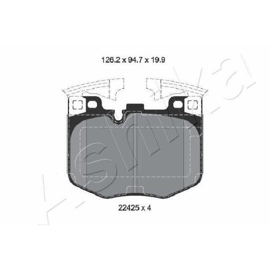 50-02-2029 - Brake Pad Set, disc brake 