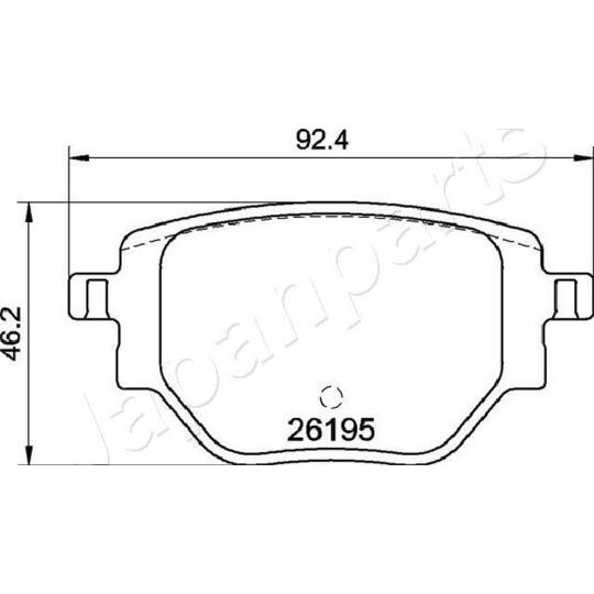 PP-0408AF - Brake Pad Set, disc brake 