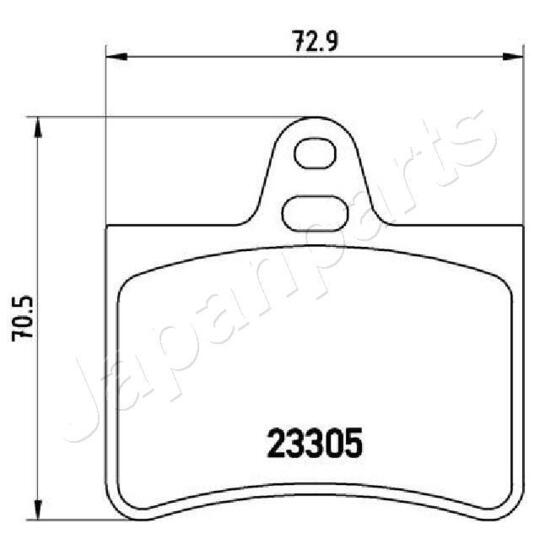 PP-0605AF - Brake Pad Set, disc brake 