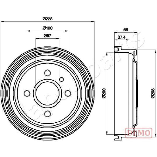 TA-0403C - Brake Drum 