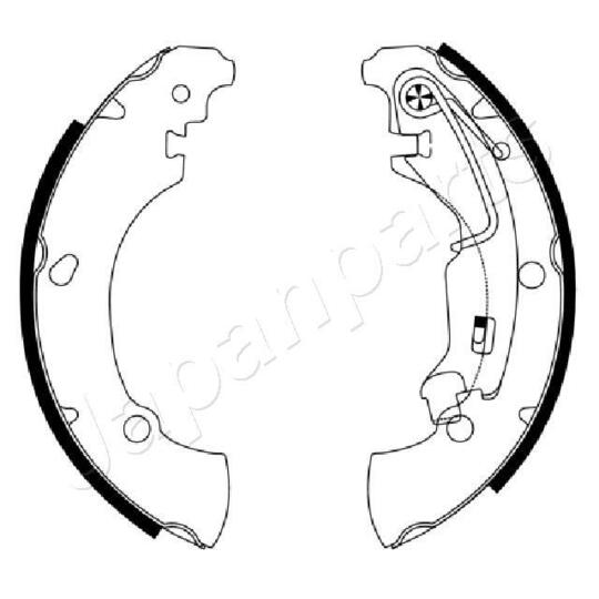 GF-0210AF - Brake Shoe Set 