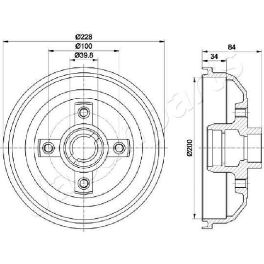 TA-0407 - Brake Drum 