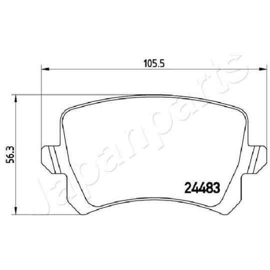 PP-0904AF - Brake Pad Set, disc brake 