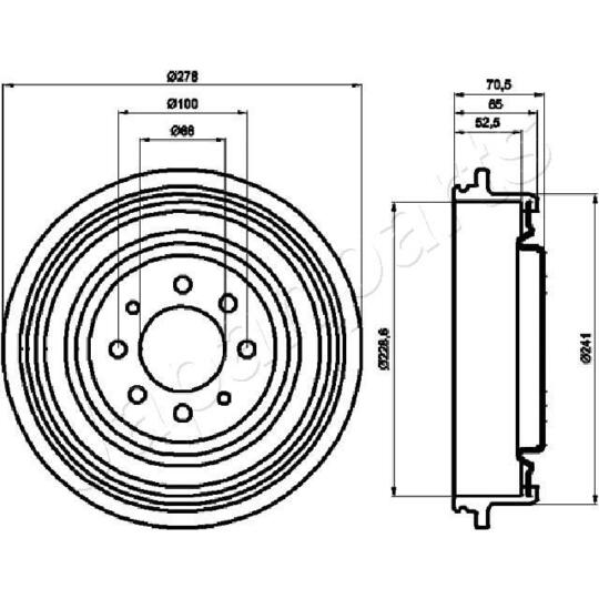 TA-0703 - Brake Drum 