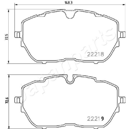 PA-0647AF - Brake Pad Set, disc brake 