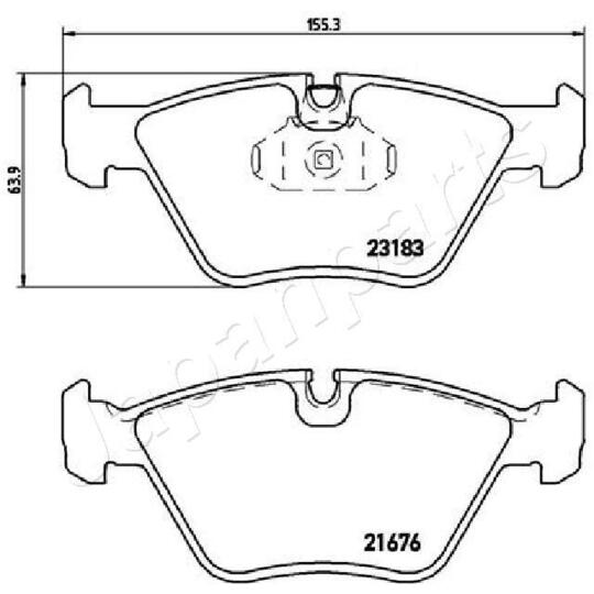 PA-0112AF - Piduriklotsi komplekt, ketaspidur 