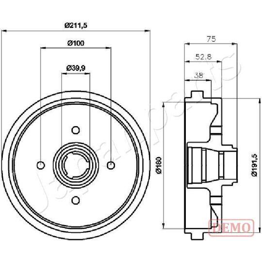 TA-0901C - Brake Drum 